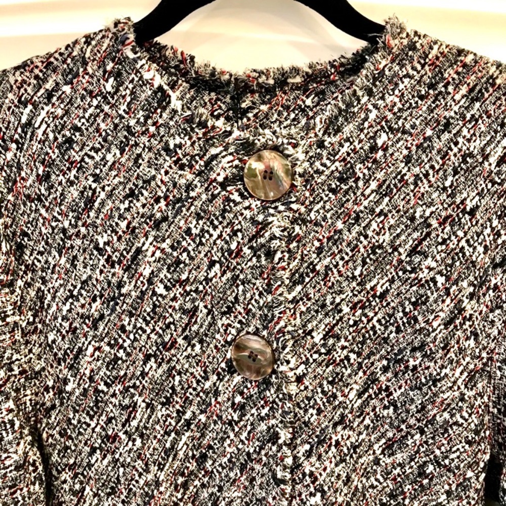 NWT Zara tweed coat w/buttons size M - Picture 8 of 8